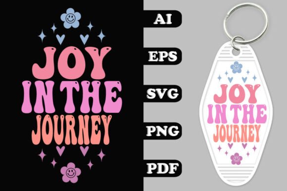 Groovy Retro Joy in the Journey Positive