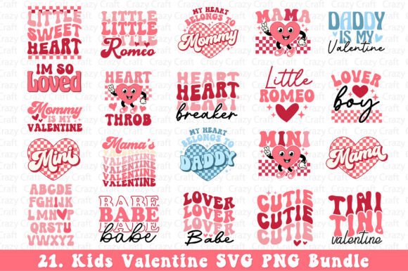 Kids Valentine Png Bundle Review