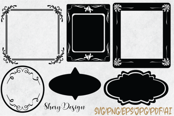 Review: 23 Frames Svg, Label Svg,Vintage Frames